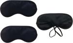 Soft Black Blindfolds – 3pcs Ergonomic Eye Masks for Better Sleep & Relaxation