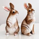 Ceramic Easter Bunny Figurine Rabbit Statue 12'' Farmhouse Decor 1 PCs RANDOM