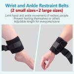 Patient Restraints w/ Quick Buckles, Wrist/Ankle Bed Belts (4 Pcs)