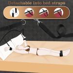 Bondage Bed Restraint Adjustable Neck to Thigh Restraints✨ Hand to Ankle Toys...
