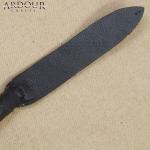 Genuine Black Leather Whip Cow Hide Leather Bull Whip 3 Feet Long 16 Plaits 