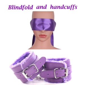 Cozy Feel Soft Multicolor Satin Blindfold Couple Game Love Cosplay mask 2 Pieces