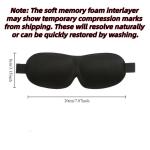 1/2 Pack Travel 3D Eye Mask Sleep Soft Padded Shade Cover Rest Relax Blindfold