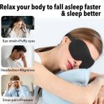 1/2 Pack Travel 3D Eye Mask Sleep Soft Padded Shade Cover Rest Relax Blindfold