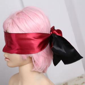Silk Blindfold Soft Silky Relax Comfortable Eye Mask Bondage Tie Cosplay Cover