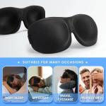 1/2 Pack Travel 3D Eye Mask Sleep Soft Padded Shade Cover Rest Relax Blindfold