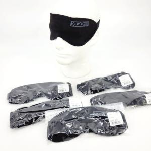 Lot of 5 XGO Black Blindfold 100% Polyester One Size Made in USA Sleep Mask