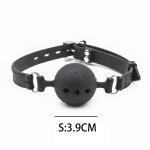 Silicone Open Mouth Ball Gag bondage Restraints breathable Harness strap BDSM