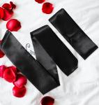 2Pcs Silk Blindfolds for Sleeping, Soft Satin Eye Mask for Sleep Comfortable Bla