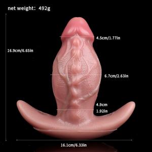 Silicone Mouth Gag Soft Realistic Ball Gag with Harness Belt BDSM Trainer Toy US