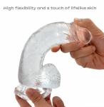 Jelly DILDOS Dong Suction Cup - Multi-types Soft Realistic Veined Women Toy