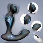 Cordless Prostate Massager Male Waterproof Remote-Vibrators