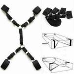 Bed Bondage Restraints Set Pillow Ankle Strap Handcuffs BDSM Toy Romantic