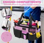 Pink Wearable CleanCaddy Cleaning Organizer Adjustable Shoulder Straps