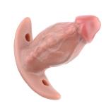 Silicone Mouth Gag Soft Realistic Ball Gag with Harness Belt BDSM Trainer Toy US