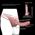 Wearable Penis Sleeve Extender&Enlarger For Men Silicone Realistic Hollow Pants