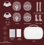 wearable Breast Pump, 2 pack w/case, smart 15 levels, hands free, discreet/quiet