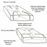 Bed Bondage Restraints Set Pillow Ankle Strap Handcuffs BDSM Toy Romantic