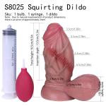 Squiring Dong Ejaculating Soft Adult Toy Realistic Penis Shoots Cums Lubricant