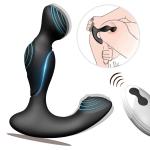 Cordless Prostate Massager Male Waterproof Remote-Vibrators