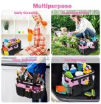 Pink Wearable CleanCaddy Cleaning Organizer Adjustable Shoulder Straps