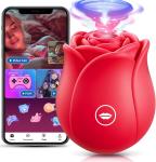 Rose-Sucking-Vibrator-10 Speed-Clit-Nipple-Sucker-Massager-Toy-use Lubricant US