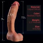 Dildo9 Inch Realistic Lifelike Big Real Dong Suction Cup Waterproof Women Toy