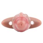 Silicone Mouth Gag Soft Realistic Ball Gag with Harness Belt BDSM Trainer Toy US