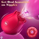 Rose-Sucking-Vibrator-10 Speed-Clit-Nipple-Sucker-Massager-Toy-use Lubricant US