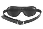 Genuine Leather Eye Mask BDSM, Bondage, Black Leather Padded  Adjustable Mask