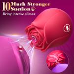 Rose-Sucking-Vibrator-10 Speed-Clit-Nipple-Sucker-Massager-Toy-use Lubricant US