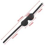 Genuine Leather Eye Mask BDSM, Bondage, Black Leather Padded  Adjustable Mask