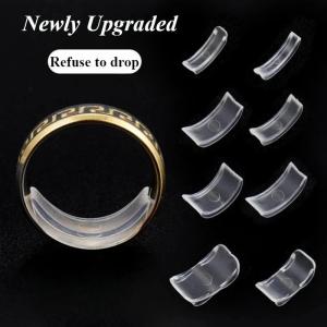 8 Sizes Clear Silicone Ring Sizer Invisible Adjuster Anti-Loss for Loose Rings*