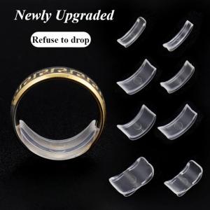8 Sizes Clear Silicone Ring Sizer Invisible Anti-Loss Ring Holder