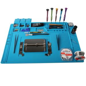 Magnetic Heat Insulation Silicone Pad Mat Platform For Soldering Repair 45x30cm