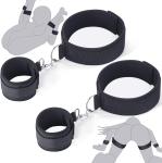 Adjustable Bondage Restraints Set Wrist to Thigh Cuffs for Couples