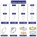 8 Sizes Clear Silicone Ring Sizer Invisible Adjuster Anti-Loss for Loose Rings*