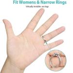 8 Sizes Clear Silicone Ring Sizer Invisible Anti-Loss Ring Holder
