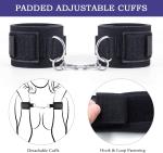 Adjustable Bondage Restraints Set Wrist to Thigh Cuffs for Couples