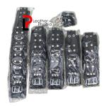 Heavy-Duty Cowhide Leather Bondage Kit  Collar, Ankle & Wrist Cuffs with Hogtie