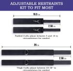 Adjustable Bondage Restraints Set Wrist to Thigh Cuffs for Couples