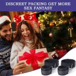 Adjustable Bondage Restraints Set Wrist to Thigh Cuffs for Couples