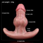 Silicone Open Mouth Ball Gag with Adjustable Harness Strap Soft Restraint Gear