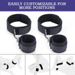 Adjustable Bondage Restraints Set Wrist to Thigh Cuffs for Couples