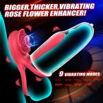 Silicone-Coc-Ring-Penis-Enhancer-Waterproof-Couple-Men-Toy-Use Lubricant