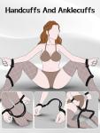 BDSM Rope Sex Restraint Handcuffs - 2 Pcs Sex Bondge Restraints Toy Cotton SM Ha