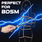 Electric Shock Chastity Stick Wand with 9 Current Intensity BDSM Extreme Kink...