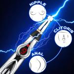 Electric Shock Chastity Stick Wand with 9 Current Intensity BDSM Extreme Kink...
