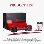 Bondage Restraint Straps Adjustable PU Leather for Testicle & Wrist BDSM Gear