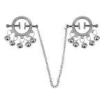 Adjustable Breast Bondage Restraint Chest Wearable SM With Neck Metal NippleClik